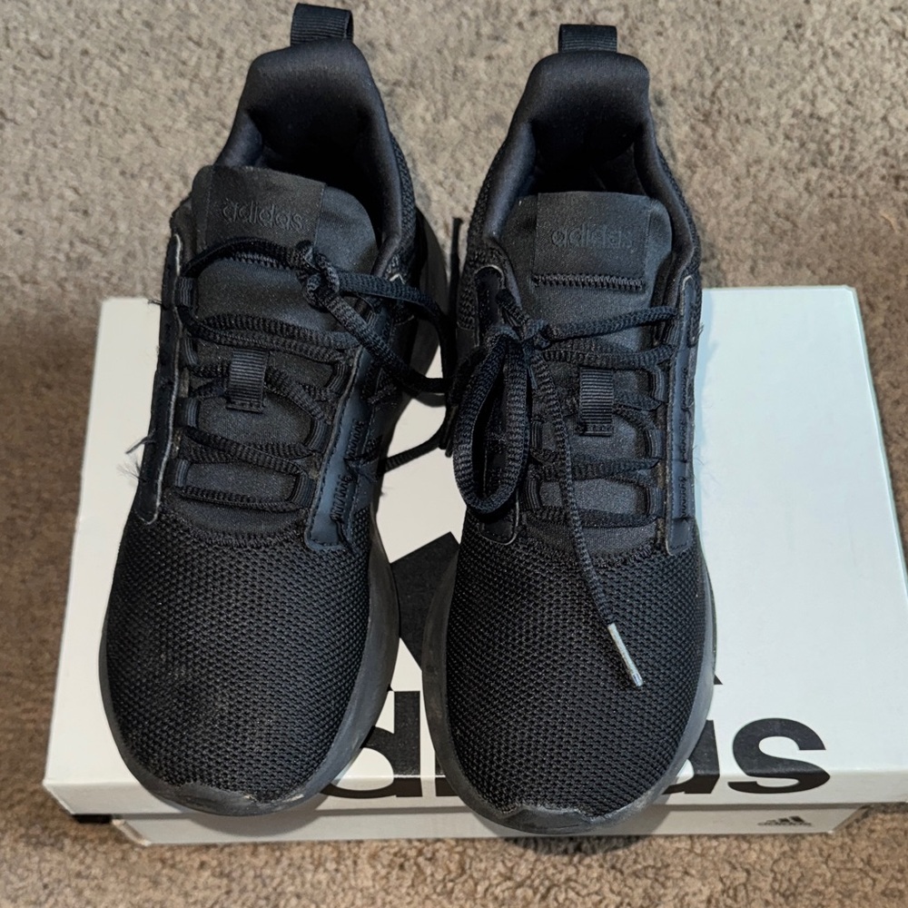 Adidas Triple Black Athletic Shoes